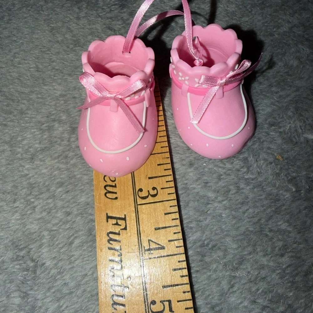 DecoPac Pink Booties Shoes Decoset Gender Reveal Girl Shower Party Cake Topper